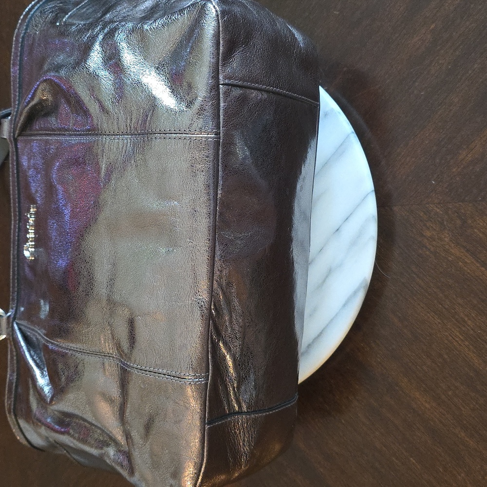 Coach Gunmetal Shimmering Metallic Tote! NWT ๐ 2011 - Picture 13 of 17